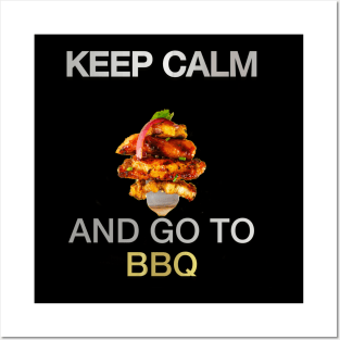 Keep calm barbecue time Posters and Art